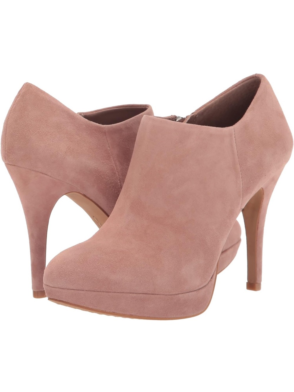 Vince Camuto Elvin Suede Platform Booties Malva Pink Blush Ankle Boots 8